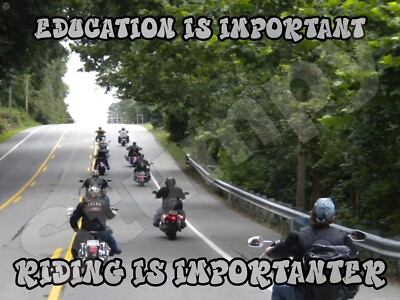 #ad #ad Education Is Important Riding Is Importanter Metal Sign 9quot; x 12quot; or 12quot; x 16quot; $16.00