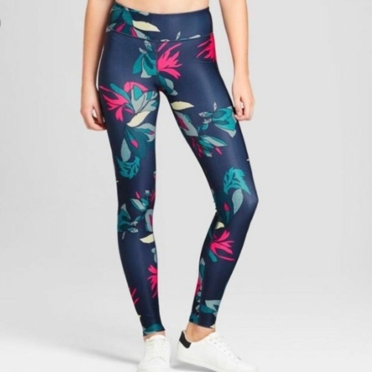 Joy Lab-women full length tropical print legging-XS
