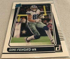 2021 Panini Donruss Football Simi Fehoko Dallas Cowboys Rated Rookie #292