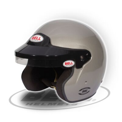 FIA Bell MAG Titanium Helm Jethelm Größe S-4XL silber