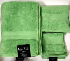 NEW RALPH LAUREN WESCOTT ISLAND GREEN BATH OR HAND OR WASHCLOTH TOWEL