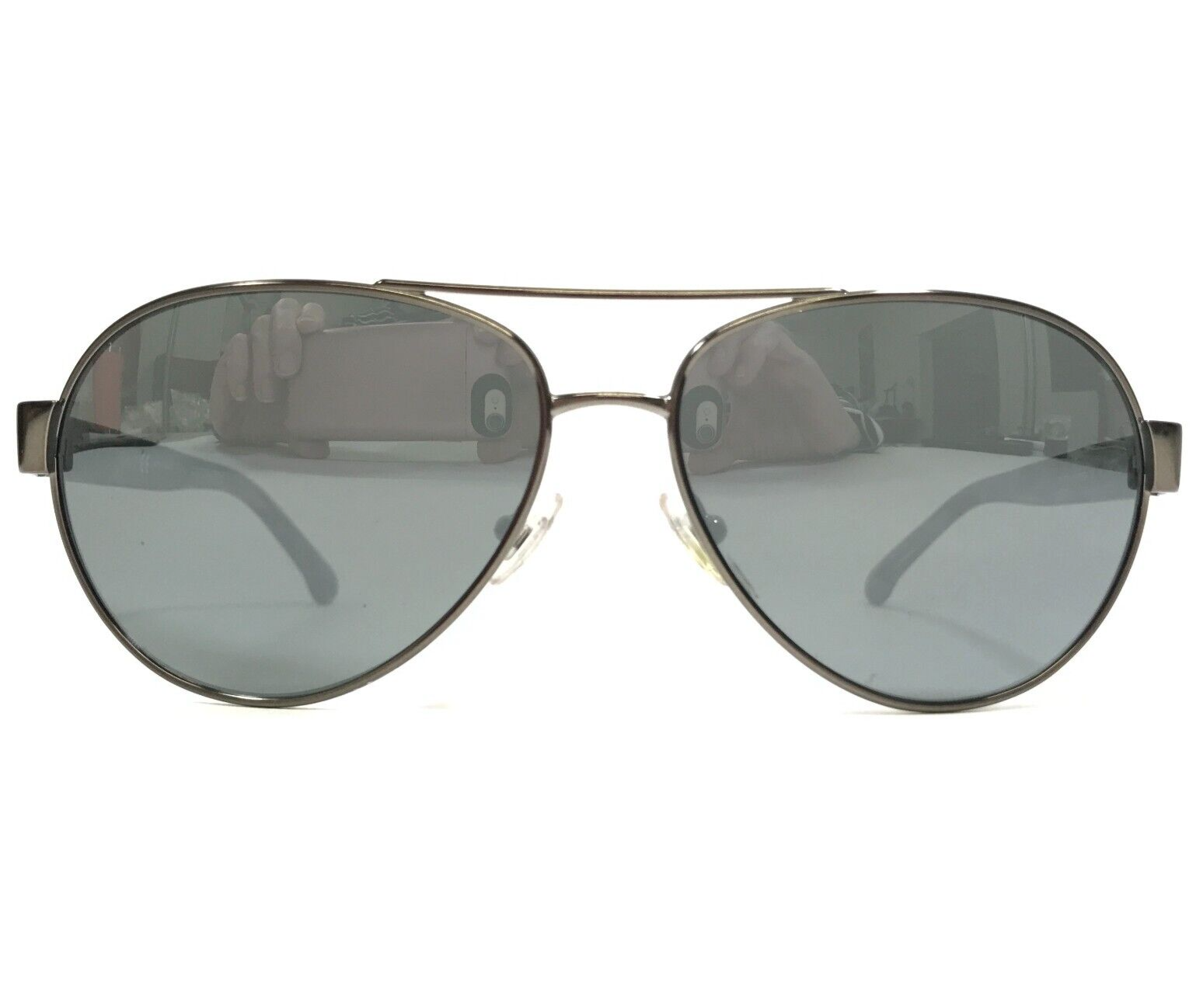 Brooks Brothers Sunglasses BB4011 1567/6G Gray Aviators Frames with Black Lenses