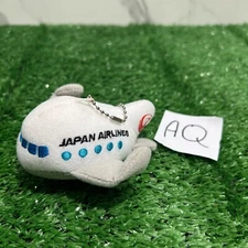 Japan Airlines JAL Airplane Mini Plush 3.5" Keychain Stuffed Toy Doll Japan