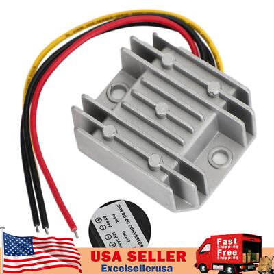 WaterProof 8-40V to 12V 3A Voltage DC/DC Power Converter Regulator US