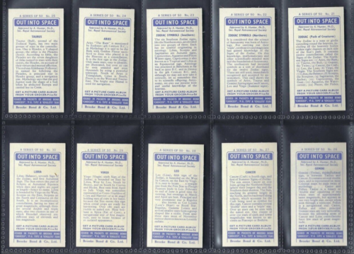 BROOKE BOND - OUT INTO SPACE ("ISSUED IN") - FULL SET OF 50 CARDS - Picture 8 of 10