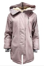 Hoodlamb Women's Charcoal Grey Oversized Warm Natural Hemp Coat 420 Nwt
