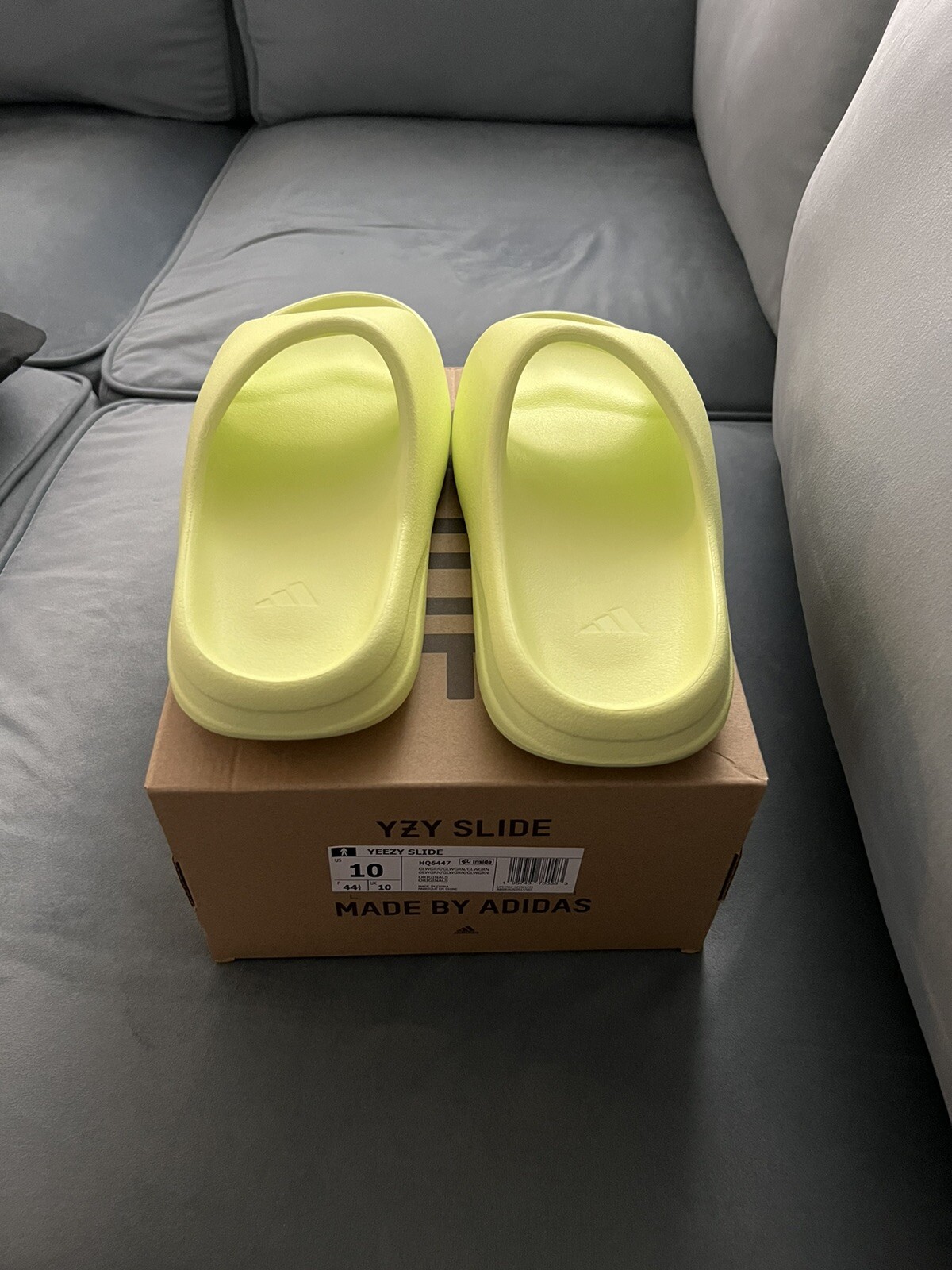 NEW YEEZY SLIDE SLIDES “Glow Green 2022\