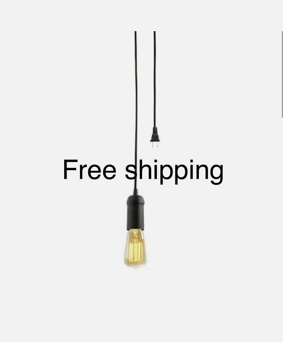 Globe Electric Edison Plug-in Mini Hanging Socket Pendant Light