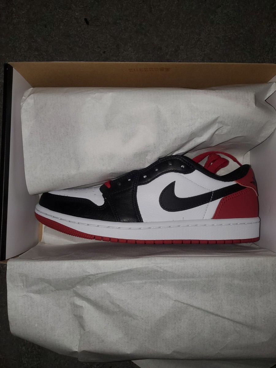 Size 7.5 - Jordan 1 Low Retro OG Black Toe | eBay
