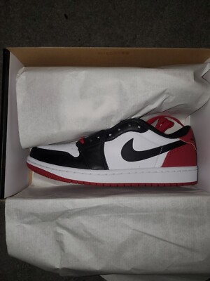 Size 7.5 - Jordan 1 Low Retro OG Black Toe | eBay