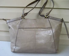 HOBO International Maryanna Taupe Leather Tote Bag Purse shoulder Travel Large