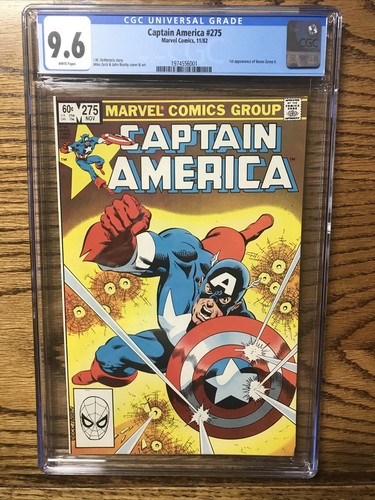 Captain America #275 CGC 9.6 (Marvel 11/1982) 1st Baron Zemo 🔥🔑 issue