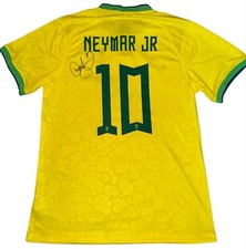 NEYMAR JR Signed Brazil No.10 World Cup Home Shirt with COA  WOW