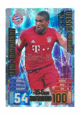 Match Attax Extra 15/16 MX-631 - Douglas Costa - Club 100