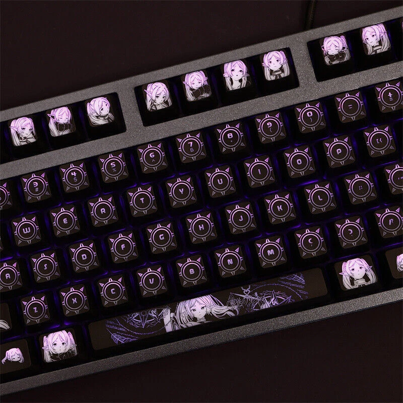 104keys Frieren at the Funeral Customized Mechanical keyboard keycaps RGB OEM - Image 4 of 4