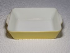 Pyrex 503-B Yellow Rectangular 1.5 Qt Refrigerator Dish Casserole No Lid Vintage