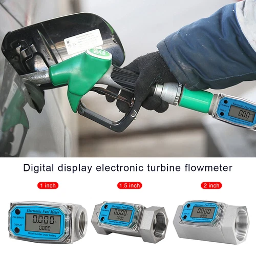 1/1.5/2 inch Digital Turbine Flow Meter LCD Display Flowmeter Oval Gear Flow AU - Picture 3 of 9