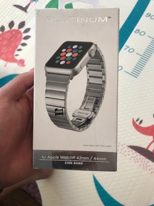 platinum apple watch band 44mm