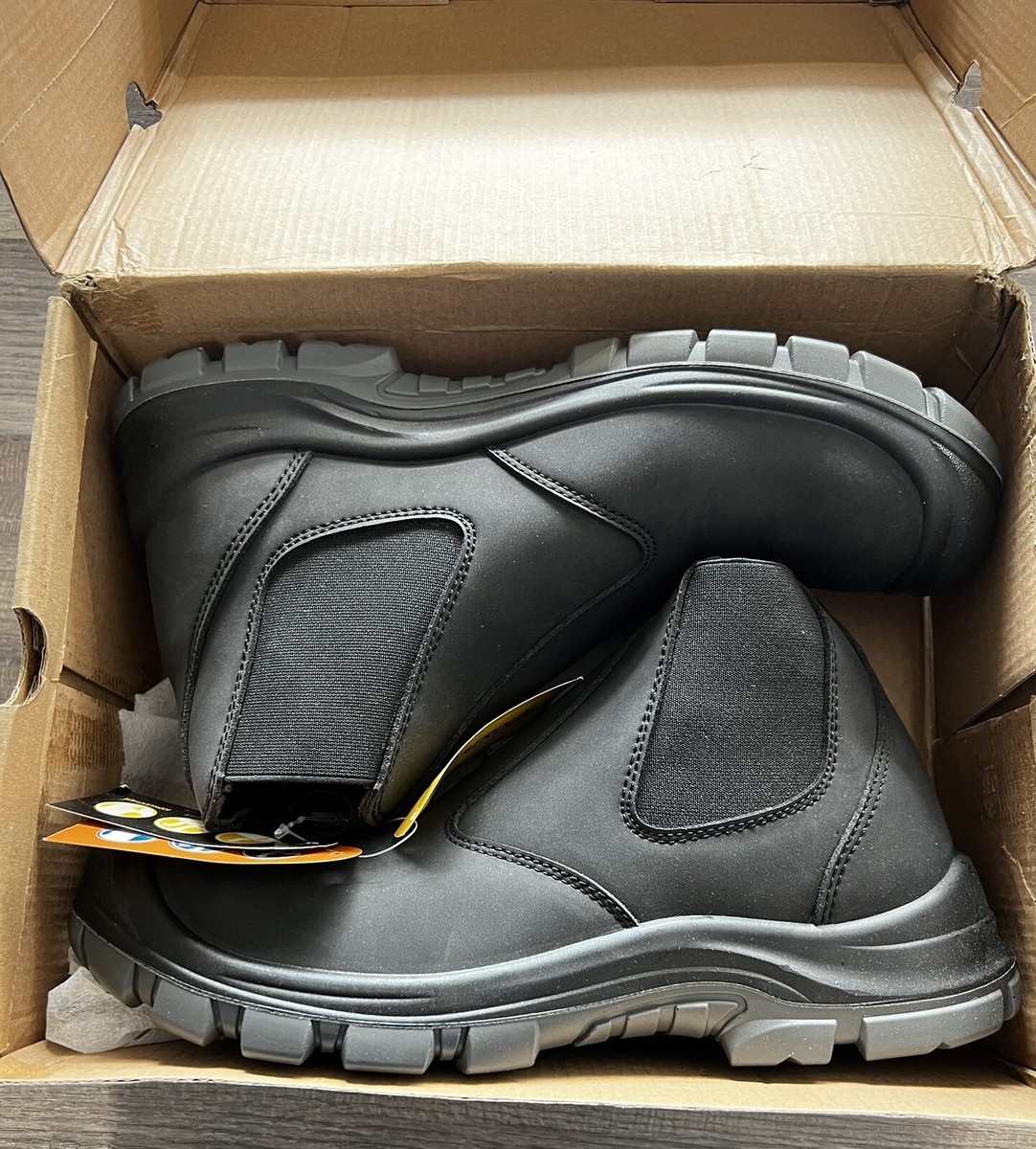 TAERDUN Steel Toe Work Boots for Men Slip-on Boot, Men display picture 3