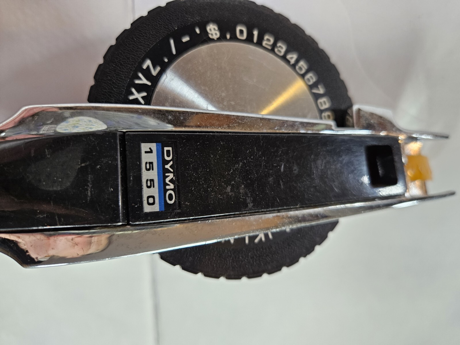 Vintage Dymo 1550 Label Maker Embossing Chrome Metal Engraver Letter