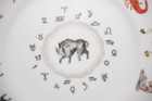 Taurus Zodiac Decorative Plate by Ucagco Ceramics of Japan with Gold Trim — photo 3