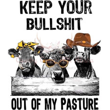 Sublimation Print Cows Funny Ready to Press Heat Transfer