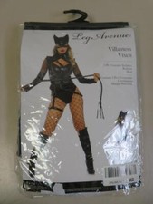 Leg Avenue Villainess Vixen Halloween Costume Catwoman Superhero Size Large