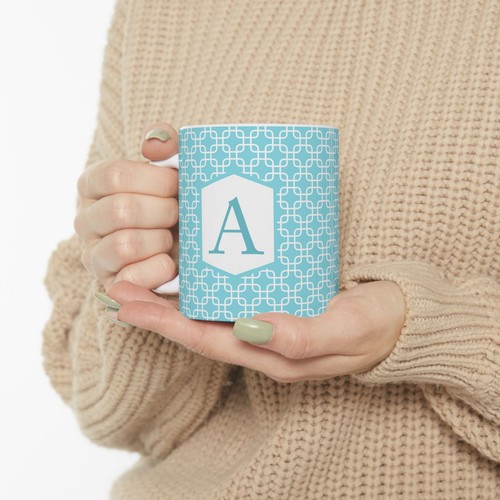 Personalized Ceramic Mug, Stylish Drinkware, Gift for Coffee Lovers, Monogram - Picture 14 of 17