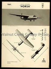 WWII Aircraft Identification Poster, Air Speed Horsa, Art Print on 11x14" 09160