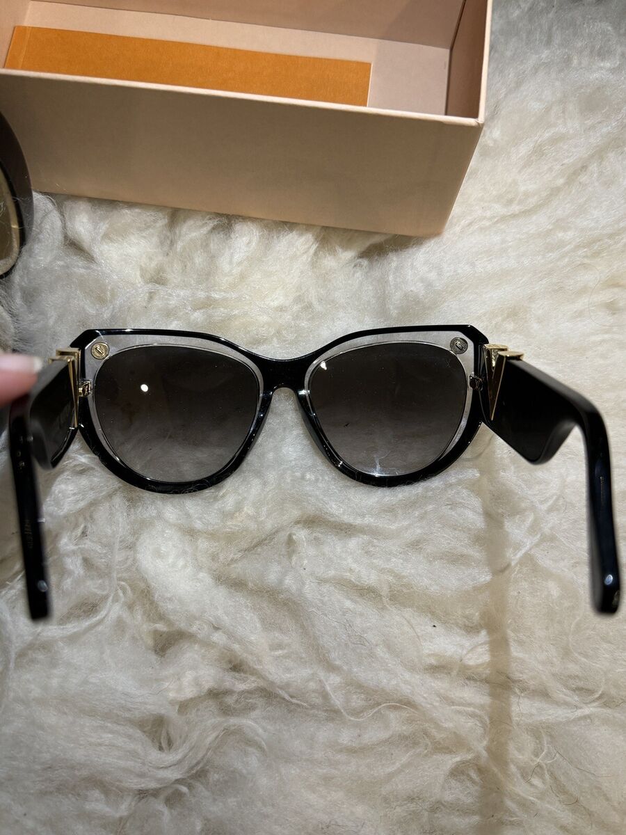Authentic Louis Vuitton Sunglasses Black Gold Clear My Fair Authentic Louis Vuitton Sunglasses Black Gold Clear My Fair
