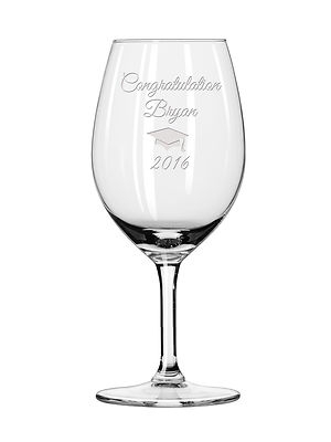 Graduation wine glass, Personalized Engraved Wine Glass, Graduation gift |  eBay