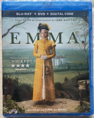 Emma (Blu-Ray + DVD, 2020) / NEW - SEALED (no slipcover) / Anya Taylor-Joy