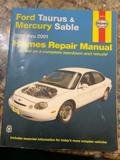 HAYNES REPAIR SERVICE MANUAL 36075 FOR FORD TAURUS AND MERCURY SABLE 1996-2001