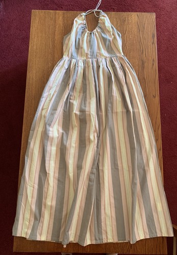 Laude The Label Sorbet Stripe MIDI Halter Dress, Small - Picture 14 of 14