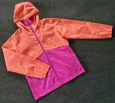 Columbia Omni-Shield Windbreaker Youth XL 18-20 Pink Hooded Full-Zip Jacket