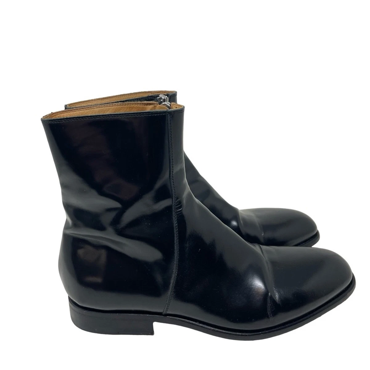 Maison Martin Margiela Zip Leather Upper Boots for Men for Sale