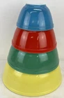Vintage Pyrex Primary Color Set of 4 Nesting Mixing Bowls 401 402 403 404 Ex Con