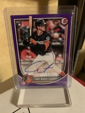 Coby Mayo 2025 Bowman Rookies and Veterans Purple Auto /250