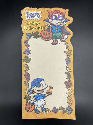 Happy Halloween Rugrats Chuckie Finster Tommy Pickles 42 Page NotePad Used
