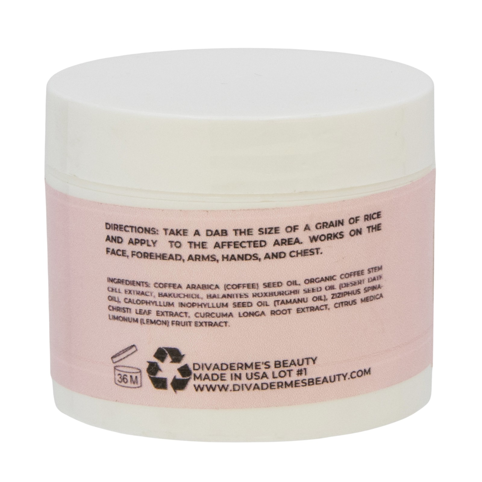 Divaderme Age Spot Cream for Lightening, Fading & Moisturizing, 2oz Jar