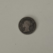4d Groat Coin Victoria Young Head 1855