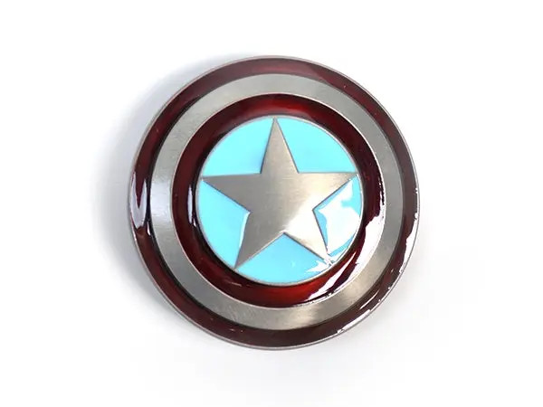 Fibbia per cintura Capitan America - design scudo stellare