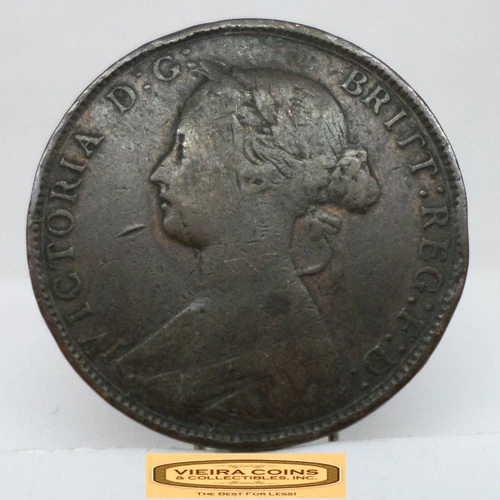 1861 Victoria Half Penny — photo from another recent sale