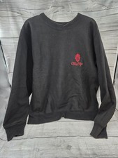 The Plaza Hotel Sweatshirt Crew Neck Black Mens Size Large Vintage USA RARE