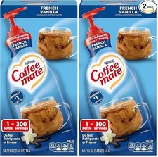 Coffee Mate French Vanilla Liquid Creamer, 50.7 oz Pump Bottle, 2 Pack