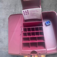 Vintage Caboodles Makeup Carrying Storage Case Jewelry Organizer Purple