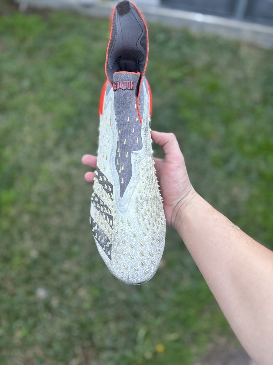 Adidas Predator Freak + FG Demonskin Orange Sz 13 White Grey