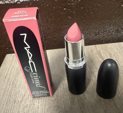 MAC MACximal Sleek Satin Lipstick - 802 Brave Full Size NIB FAST SHIPPING!