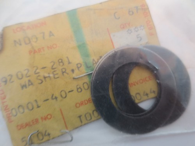 #ad #ad NEW Genuine OEM Kawasaki Washer 2 92022 281 $11.99