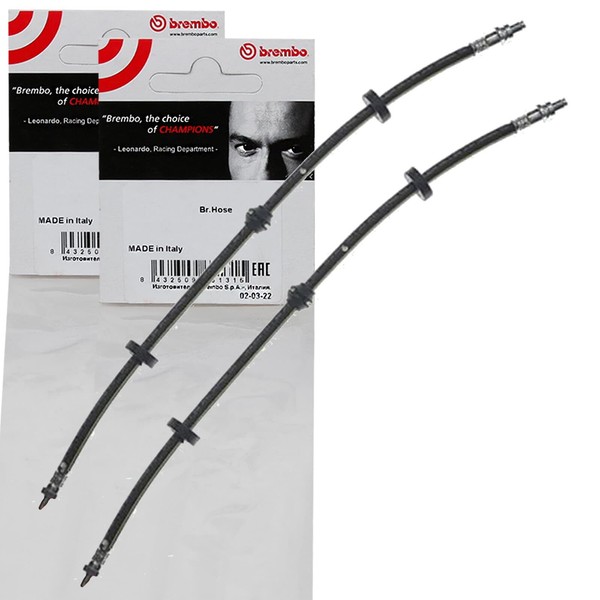 2X Brembo BremsschlÄUche Hinten Beidseitig Passend FÜR Ford Cougar Mondeo-image